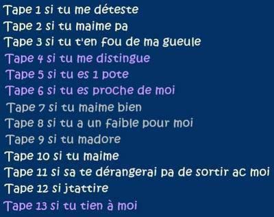 Les 13 tables pour les couples